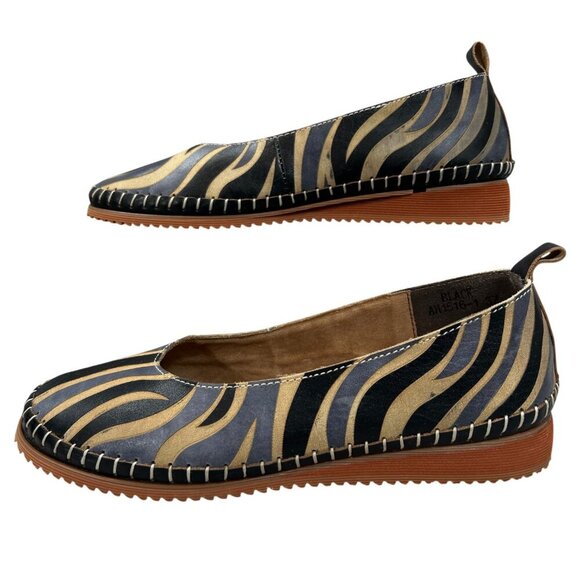 L'Artiste Spring Step Animal Print Slip-On Comfort Ballet Flats Shoes EU 37 - Picture 1 of 14